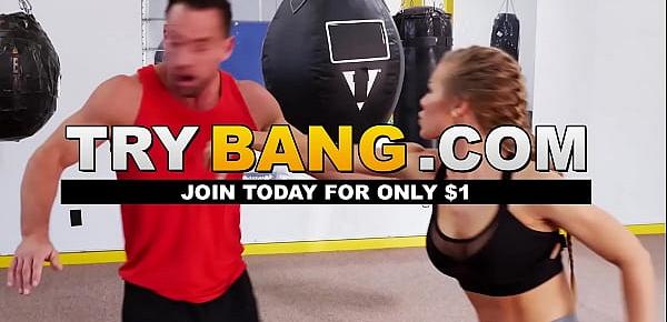  PAWG Nicole Aniston Takes Cock From Johnny Castle In Boxing Ring